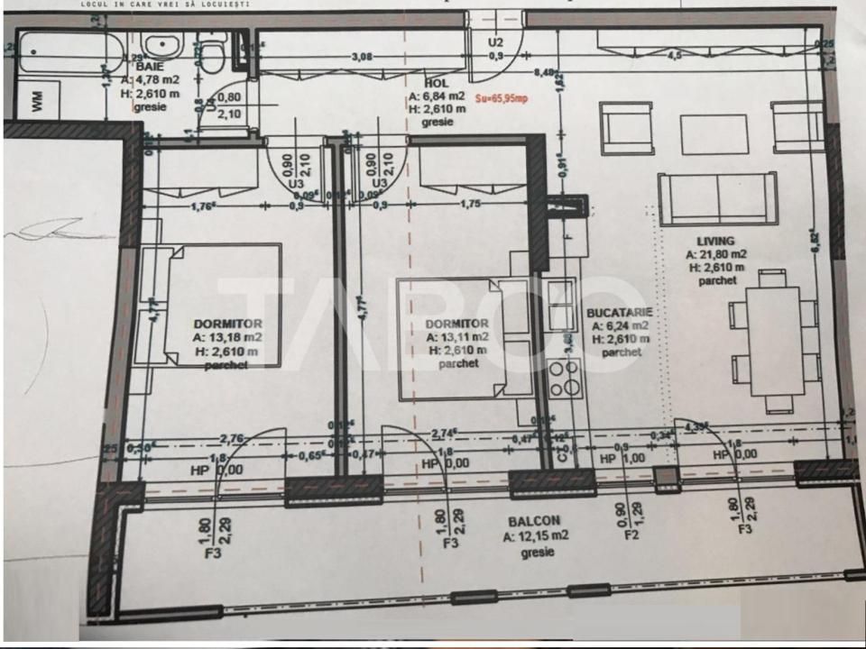 Apartament cu 3 camere 66 mp in City Residence din SIbiu – fotografia 5 din 10