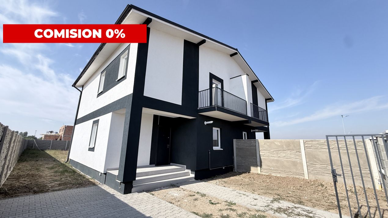 Comision 0% Duplex de vanzare, 4 camere, teren 466 mp - Mosnita Noua – fotografia 1 din 23