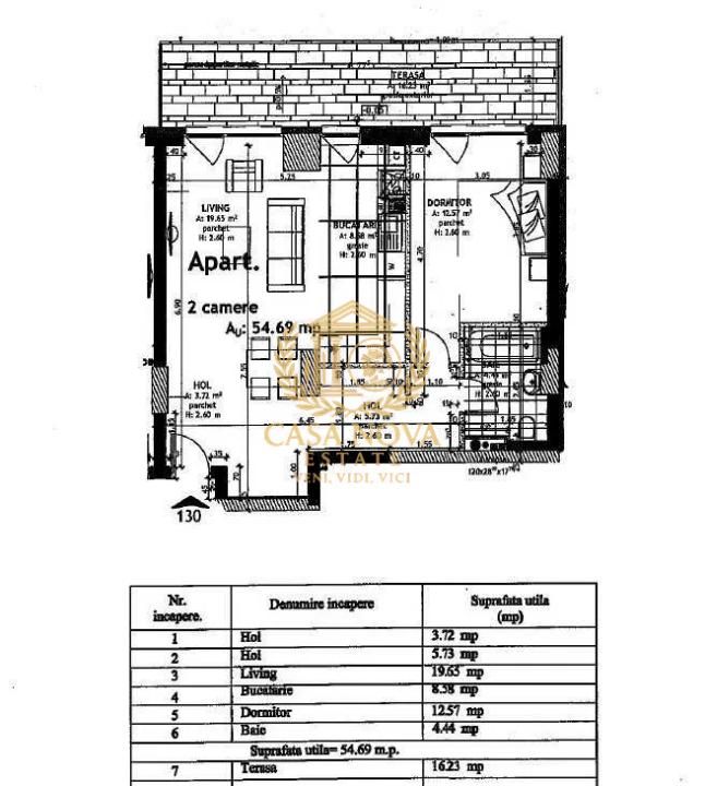 Apartament 2 camere 55mp, Grand Park Residence, finisaje moderne, parcare – fotografia 8 din 8
