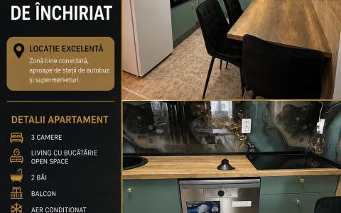 Apartament 3 Camere | 2 Bai | Balcon | Parcare | Marasti/Calea Dorobantilor