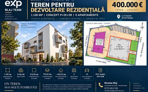 De vânzare teren de 1.158 mp + concept rezidențial | Brândușelor - Toamnei