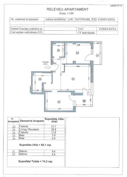 Apartament 3 camere situat in zona Mamaia Nord, la 2 pasi de plaja – fotografia 20 din 20