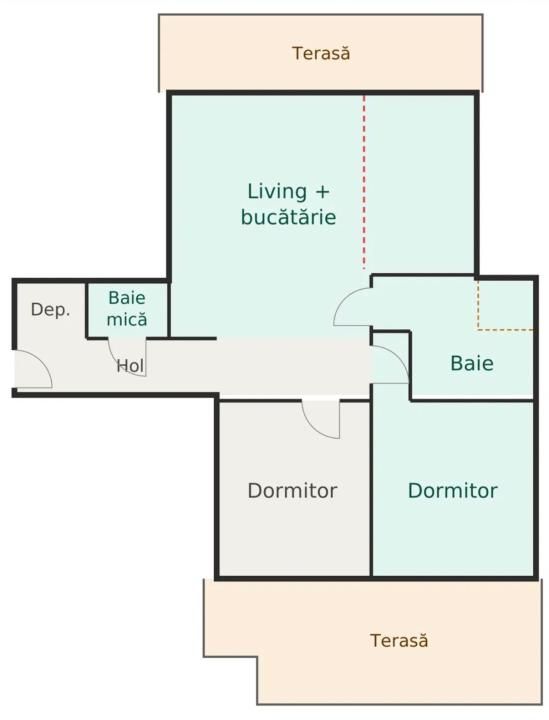 P5042 Apartament 3 camere in Dumbravita zona Kaufland, TERASA 15 mp – fotografia 11 din 11
