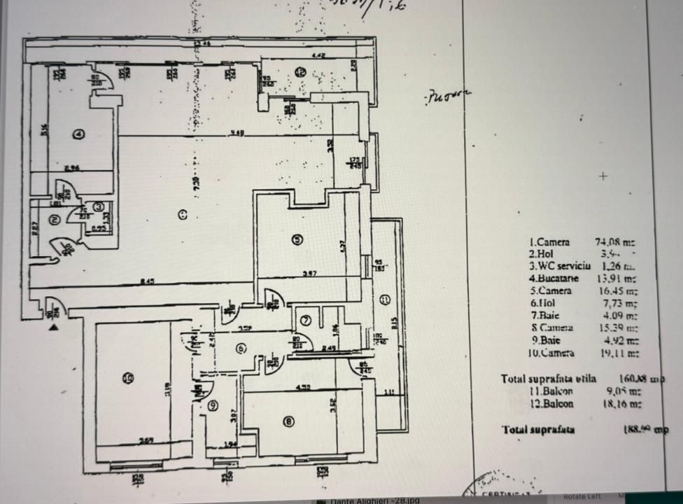 Apart. 4 camere | Primăverii – Bordei | 160 mp utili + 27 mp terase | Etaj 1 – fotografia 25 din 25