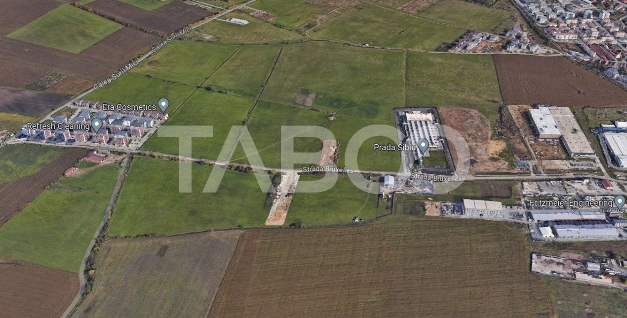 Teren intravilan 3000 mp cu deschidere 18 ml Calea Surii Mici Sibiu – fotografia 1 din 6