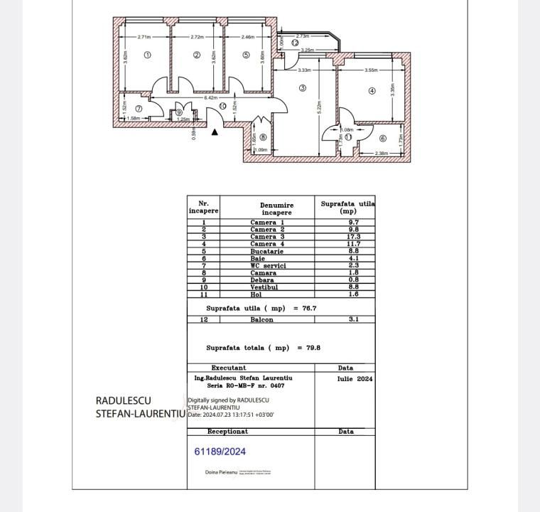 4 CAMERE | Teiul Doamnei | 80MP | Parcare | Centrală Bloc – fotografia 12 din 12