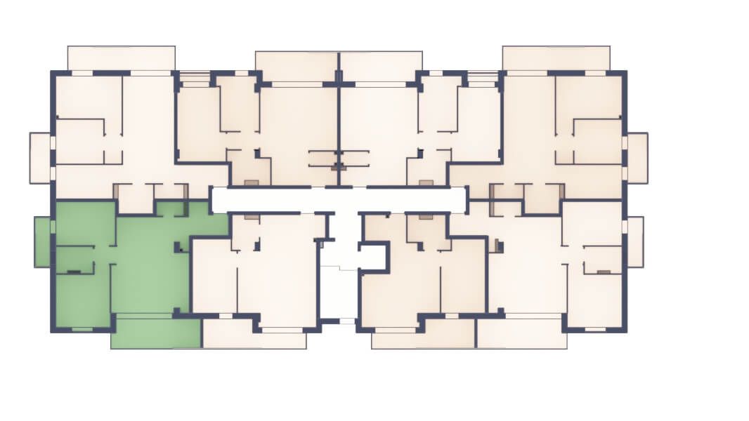 Apartament 3 camere, etaj 2, intabulare vara 2026 – fotografia 4 din 5