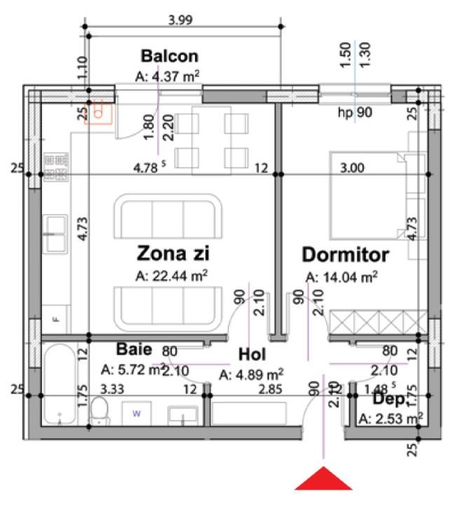 TVA inclus | Gata de mutat. Apartament 2 camere Pitesti | Finalizat – fotografia 14 din 15