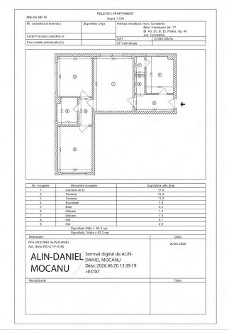 Apartament 3 camere Zona Centrală – fotografia 1 din 1