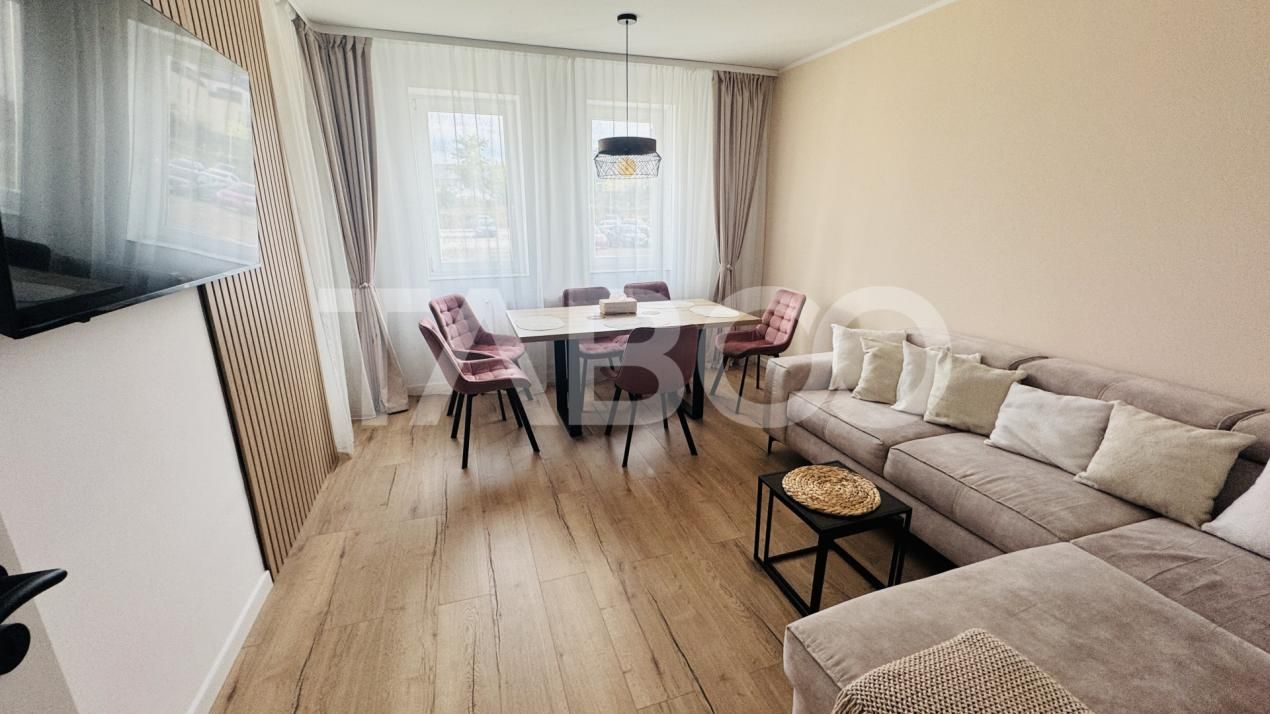 Apartament modern 63mpu 3 camere 2 bai 2 parcari de vanzare Sibiu – fotografia 10 din 11