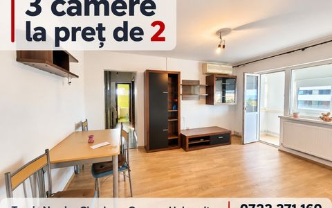 Un apartament cu 3 camere. Mai multe posibilități.