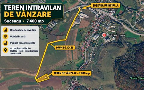 TEREN INTRAVILAN DE VÂNZARE – 7.400 MP – SUCEAGU, CLUJ