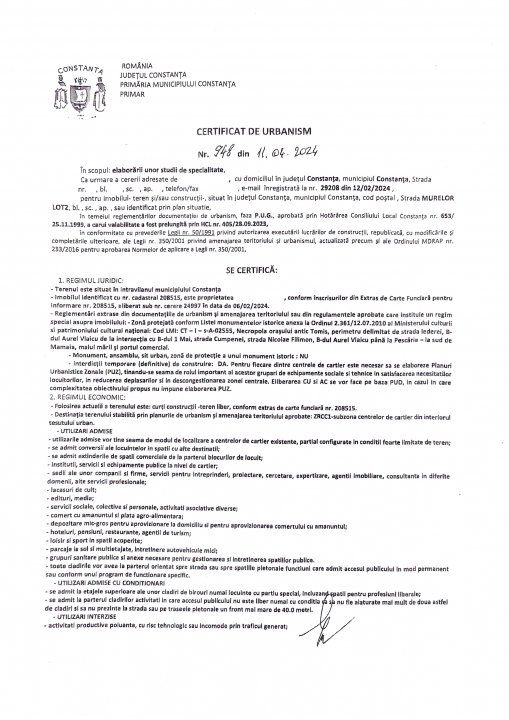 Tomis Nord – Teren 847mp cu dubla deschidere COMISION 0% – fotografia 10 din 13