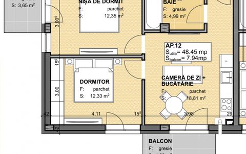 Exclusivitate! Com0%! Apartament 3 camere la semifinisat in Apahida Estimo Park