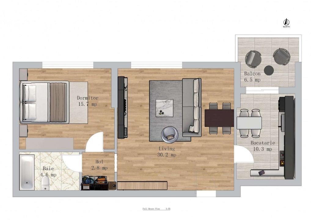 Apartament Spatios de 2 Camere - 70mp | Nou - Finalizat | Green Garden – fotografia 2 din 12