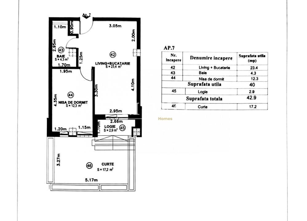 2 camere | Bloc nou | Gradina | Loc Parcare | Complex Premium | – fotografia 8 din 8