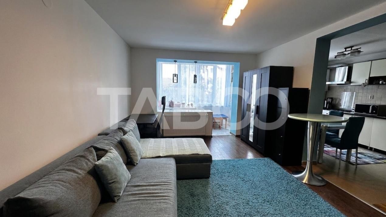 Apartament mobilat utilat 2 camere 2 locuri de parcare Calea Cisnadiei – fotografia 6 din 9