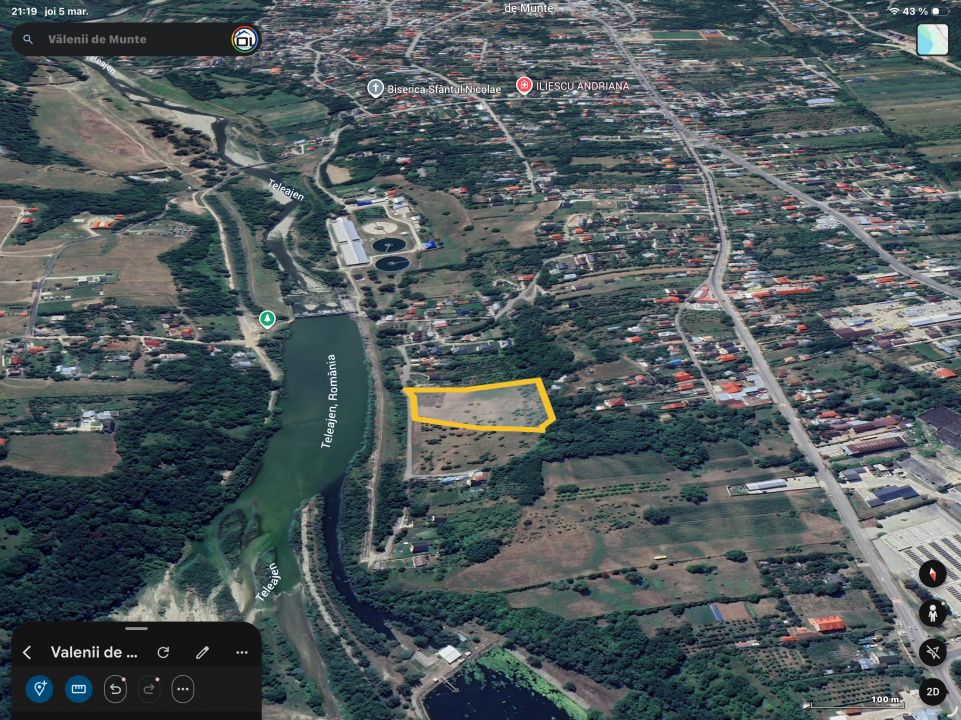 Teren intravilan Vălenii de Munte – 9.123 mp | Deschidere 45 ml | Lângă râu – fotografia 22 din 29