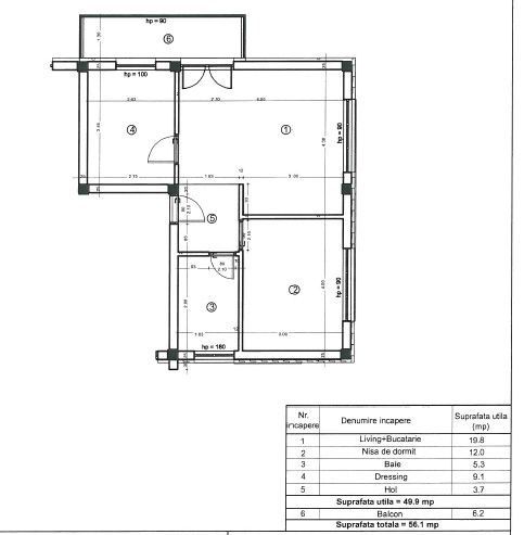 Apartament 3 camere, 50 mp, finisat, AC, parcare la cerere, zona Tineretului! – fotografia 8 din 8