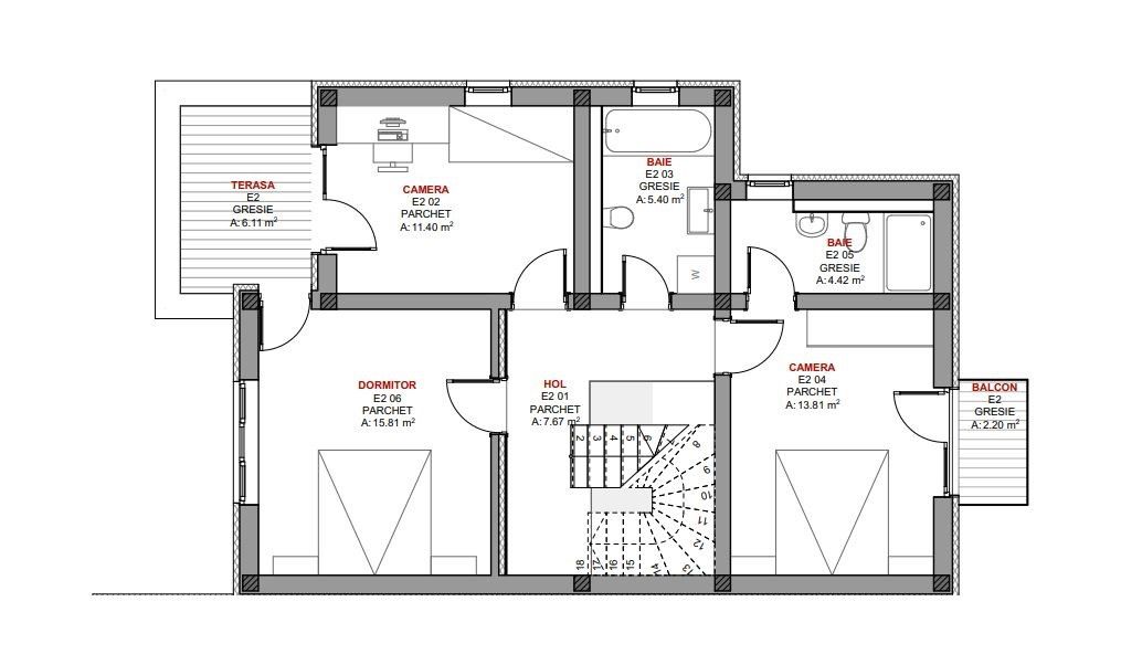 Duplex modern Feleacu cu vedere panoramica spre Cluj – fotografia 19 din 21