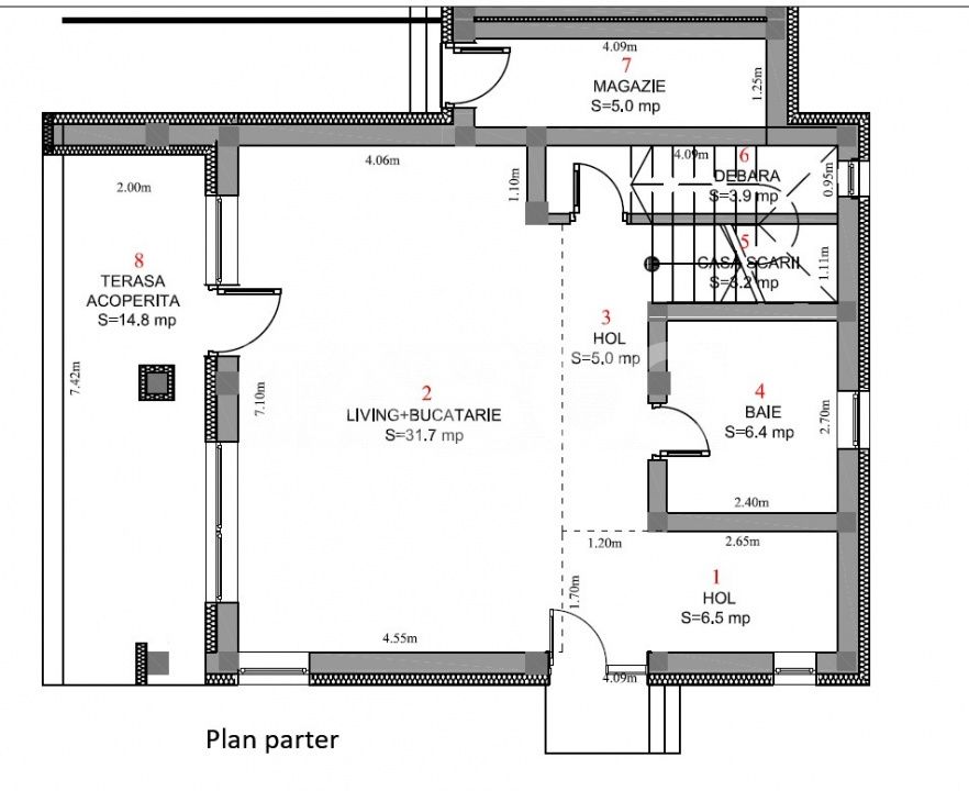 Casa de vanzare 4 camere 125mp utili terasa in zona Selimbar Sibiu – fotografia 5 din 17