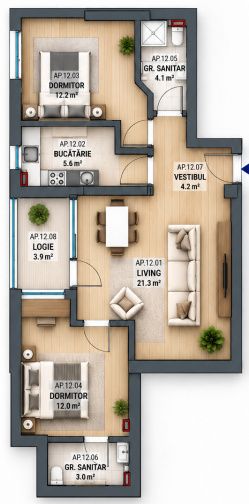 3 Camere | Stefan cel Mare | Metrou | 0% Comision | Centrala – fotografia 11 din 21