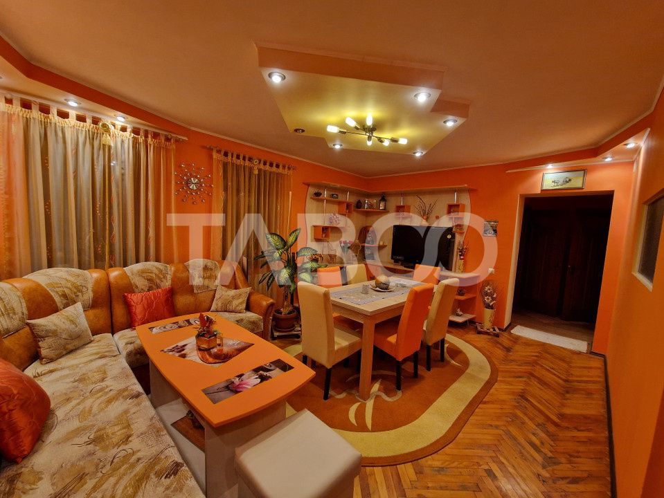 Apartament 89 mpu 4 camere 2 bai loc parcare si pivnita central Sibiu – fotografia 1 din 13