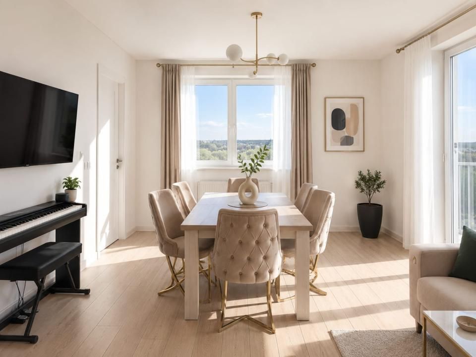 Apartament 73.6 mp. Novopolis cu terasă 23.4 mp. + parcare proprietate – fotografia 1 din 24