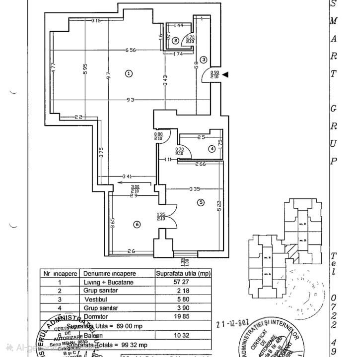 0% Comision | Apartament 2 camere Upground Residence 99mp – fotografia 9 din 9