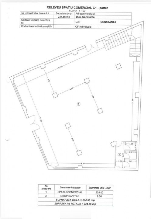 Spațiu comercial de închiriat P+1 – 464 mp, open space, Zona Casa de Cultură – fotografia 4 din 5