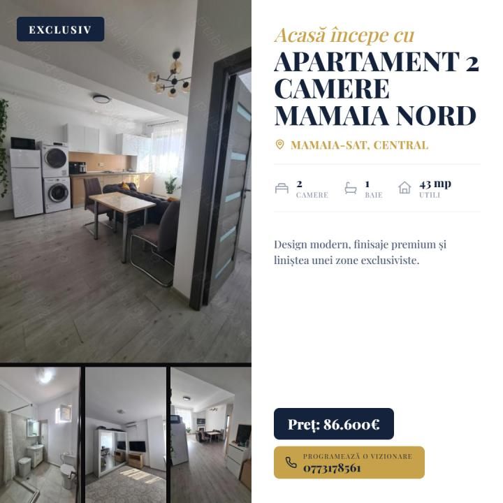 Apartament 2 camere Mamaia Nord – fotografia 1 din 5