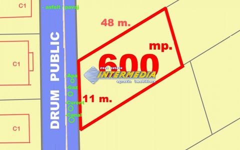 Teren Intravilan 600 mp Micesti Deschidere 11m la asfalt si utilitatiile in fata