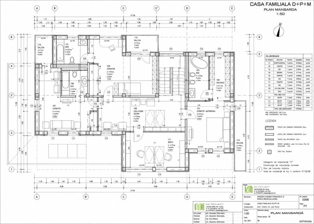 Casă individuală D+P+E, 408 mp utili, teren 2.300 mp, Tureni - Cluj – fotografia 16 din 16