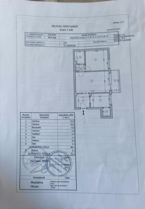 Titan/Minis vanzare apartament 2 camere mobilat & utilat + loc parcare + boxa – fotografia 45 din 45