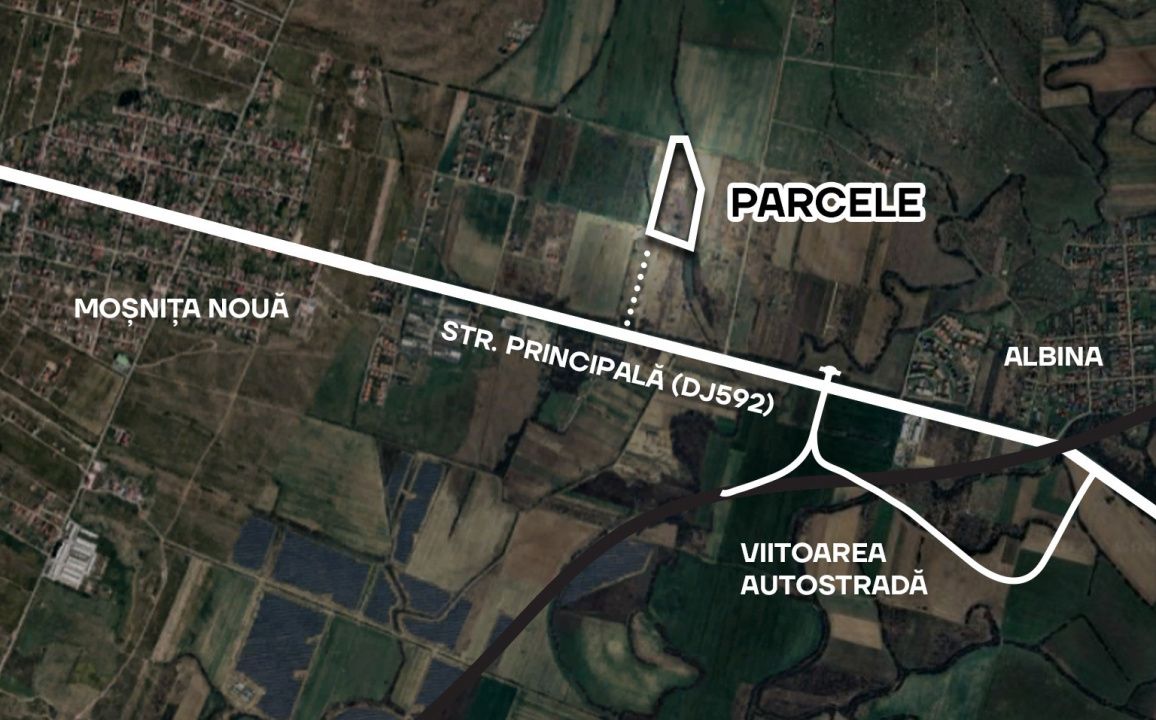 Parcele de vanzare pentru blocuri, cu toate utilitatile - Mosnita Noua – fotografia 2 din 4