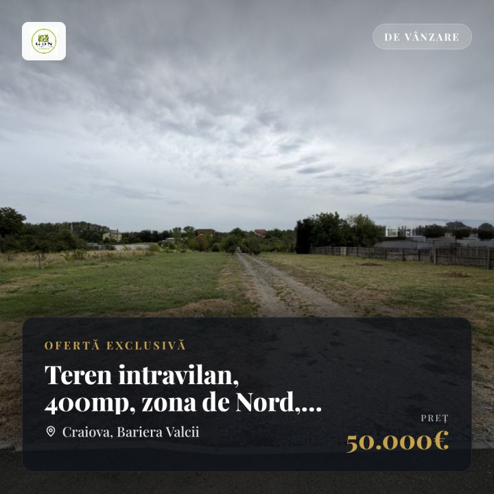 Teren intravilan, 400mp, zona de Nord, Lacul Tanchistilor – fotografia 1 din 3