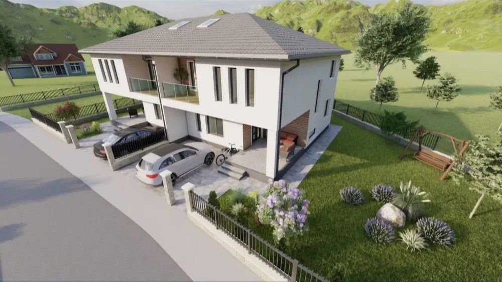 Teren în CHINTENI teren intravilan, 713 mp, cu proiect de DUPLEX – fotografia 1 din 5