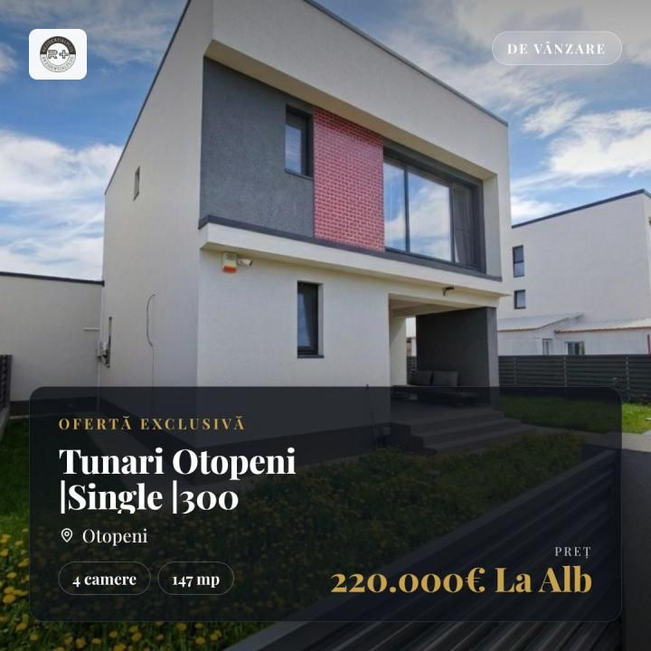 Single Tunari – Otopeni | 23 august | 4 camere  | 147 mpu  | 300 teren – fotografia 1 din 11