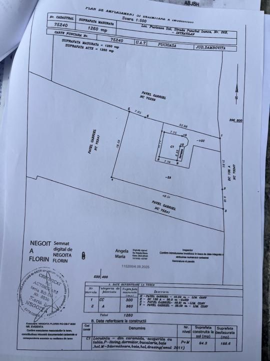 Casă P+M 4 dormitoare 188 mp și teren de 3.400 mp cu livadă in Pucioasa-Sat – fotografia 17 din 19