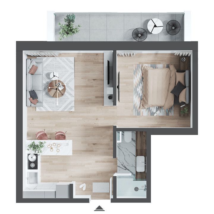 Apartament 2 camere in bloc nou zona Nufarul, Oradea V3310G – fotografia 1 din 3