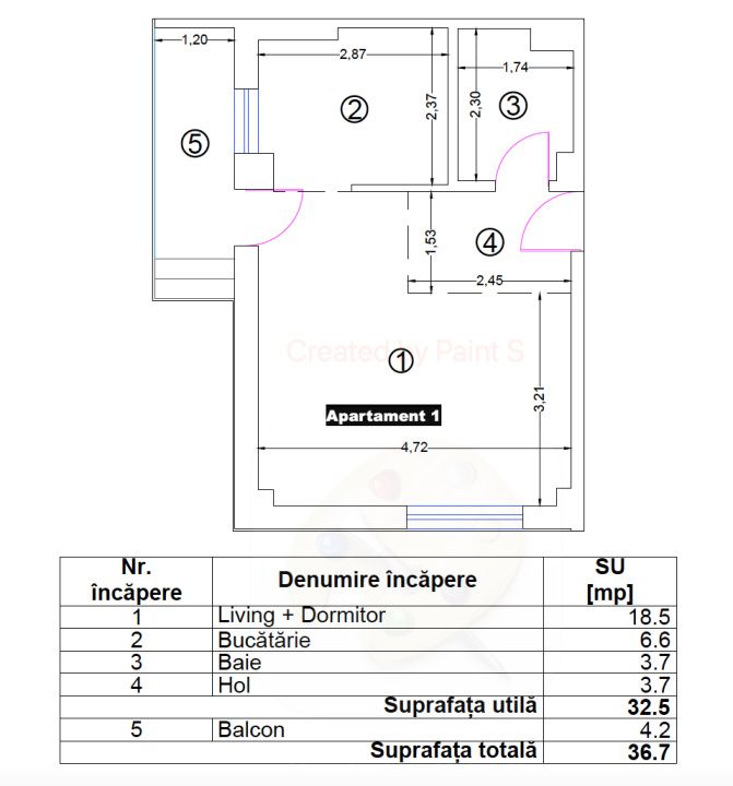 2 STUDIOURI | BLOC BOUTIQUE 2026 | UNUL CU GRĂDINĂ PRIVATĂ DE 34 MP – fotografia 3 din 9