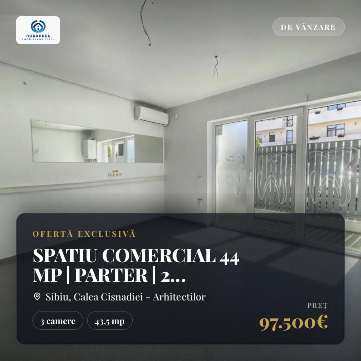 SPATIU COMERCIAL 44 MP | PARTE​R | 2 INTRARI | ARHITECTILOR, SIBIU – fotografia 2 din 8