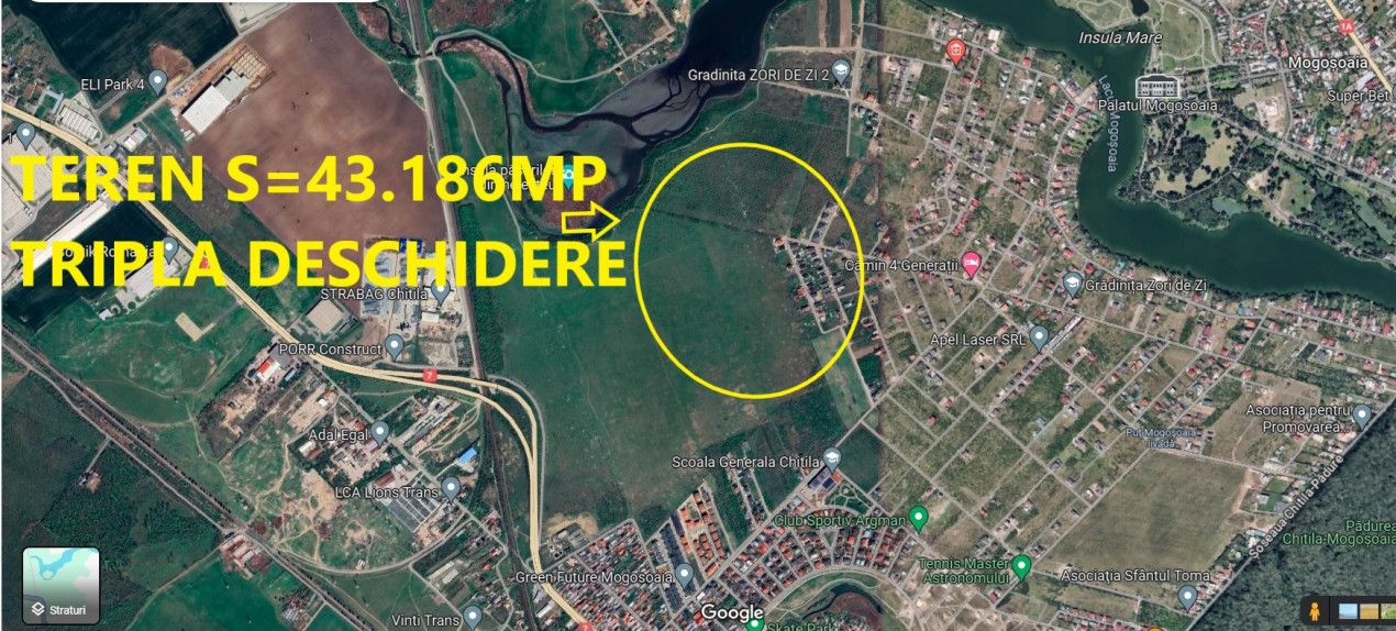 Teren 43.186 mp-Mogosoaia-Livezilor-pretabil investitie proiect – fotografia 1 din 2