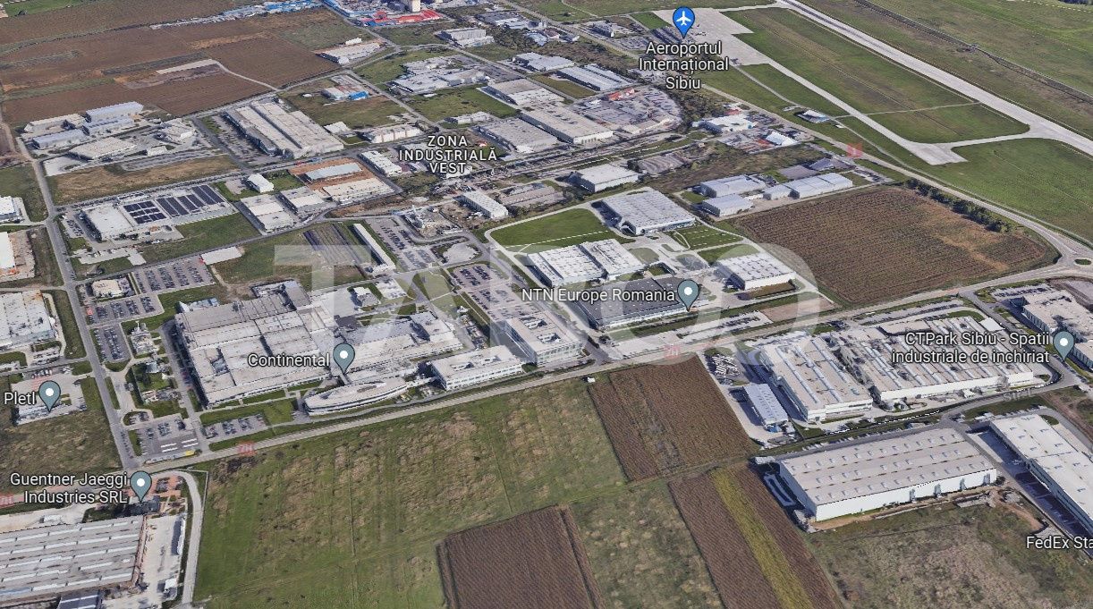 Teren intravilan 2 ha deschidere drum zona Industriala Vest Sibiu – fotografia 1 din 7