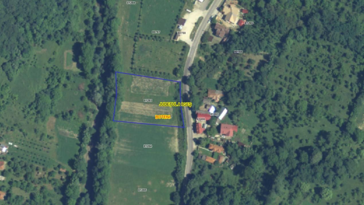 Teren intravilan la tara in Arges - 3.565 mp in comuna Boteni – fotografia 1 din 1