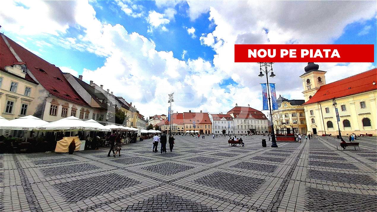 Spatiu comercial de vanzare 95 mpu cu vitrina de 6 m Piata Mare Sibiu – fotografia 1 din 2