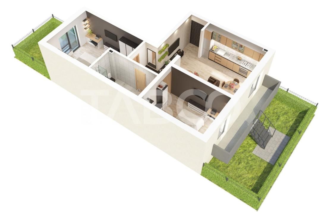 Apartament 3 camere cu gradina si decomandate de vanzare Doamna Stanca – fotografia 2 din 7