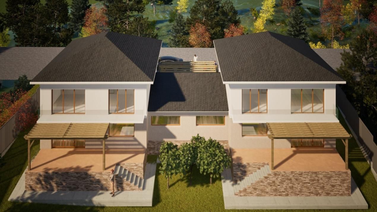 Teren 970 mp cu autorizație pentru 2 case Panorama deosebită, Zonă Ion Creanga – fotografia 6 din 13