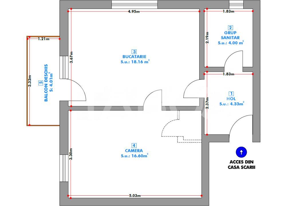 Apartament 2 camere cu balcon si priveliste spre munti in Selimbar – fotografia 16 din 16