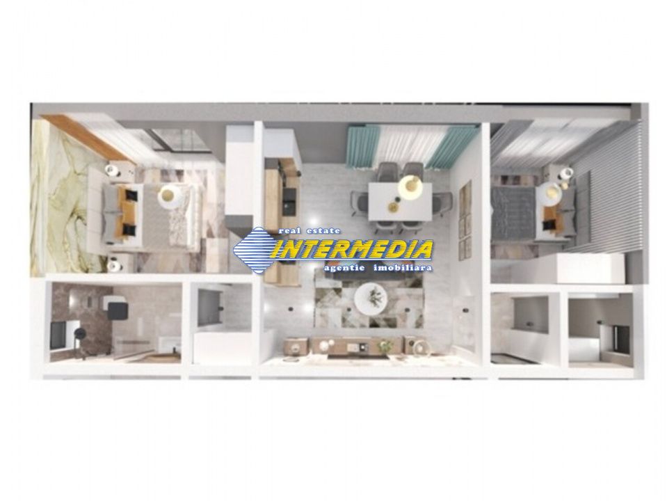 OKAZIE ! Ap. 2 camere 52 mp Bloc Nou 2025 Bucatarie Balcon mare Finisat parcare – fotografia 9 din 12